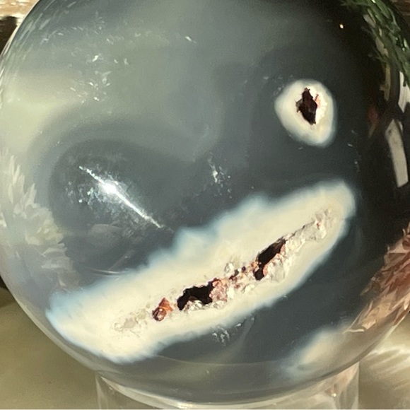 Orca Agate Crystal Sphere - Picture 13 of 14